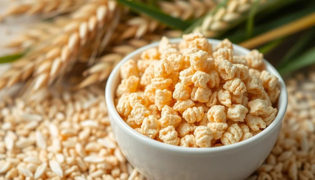 Are Rice Krispies Gluten-Free? Here's What You Need to Know!
When thinking about breakfast, you might ask if Rice Krispies are gluten-free. With more people becoming aware of gluten issues, it's key to check the gluten in our favorite foods. Rice Krispies have malt flavoring from barley, which has gluten, so they're not gluten-free.

Key Takeaways
Rice Krispies contain malt flavoring derived from barley, a gluten-containing grain.
While traditional Rice Krispies contain gluten, there are gluten-free alternatives on the market.
About 13% of the global population is sensitive to gluten in their diet.
Rice Krispies contain a small amount of dietary fiber and low sugar content compared to other breakfast cereals.
Gluten-free options, such as One Degree Organic Foods Brown Rice Crisps and Nature's Path Organic Crispy Rice, are available in the market.
It's important to check the labels on marshmallows and chocolates to make sure they're gluten-free when making gluten-free rice crispy treats.
The Truth About Rice Krispies and Gluten Content
Is Rice Krispies gluten-free? It's important to know the ingredients. Rice Krispies, a popular cereal, contains malt flavoring derived from barley. This means it has gluten, making it not safe for those with gluten issues.
Rice Krispies contain gluten because of malted barley. Malted barley is used in many cereals. It's the malt flavoring that makes Rice Krispies contain gluten.
Understanding Gluten in Cereal Products
Gluten is a protein present in wheat, barley, and rye.It's used in cereals for texture. But, it can harm those with gluten intolerance or sensitivity.
Rice Krispies Ingredients Analysis
Rice Krispies has rice, sugar, malt flavoring, and more. The malt flavoring is the main gluten source.
Why Traditional Rice Krispies Contain Gluten
Traditional Rice Krispies have gluten because of malted barley. There are gluten-free options, but regular Rice Krispies aren't safe for those with gluten issues.
Some brands offer gluten-free Rice Krispies. These are made without gluten and are safe for those with gluten intolerance. Always check the label for gluten-free certification.
Ingredient
Gluten Content
Rice
Gluten-free
Sugar
Gluten-free
Malt flavoring
Contains gluten

Different Varieties of Rice Krispies Available Today
Rice Krispies come in many flavors, including gluten-free options. If you're searching for rice krispie gluten free recipes, try gluten-free Rice Krispies made from brown rice. These cereals are gluten-free and low in fat and calories. They're perfect for those with dietary restrictions.
Here are a few gluten-free options for classic Rice Krispies:
One Degree Organic Foods Sprouted Brown Rice Crisps
Barbara's Brown Rice Crisps
EnviroKidz Organic Amazon Flakes
Erewhon Crispy Brown Rice Cereal
These options have different nutritional profiles and ingredients. You can pick the one that suits your diet best. With
https://youtube.com/watch?v=PNE7YdXqF8M
Kellogg's Gluten-Free Rice Krispies: A Discontinued Option
Kellogg's Gluten-Free Rice Krispies were introduced in 2011. They offered a gluten-free version of the classic Rice Krispies. But, they were stopped in February 2024 due to low sales and production issues. This move has left many looking for rice crispy treats gluten free alternatives.
People often ask is rice krispies gluten free. The answer is no, because traditional Rice Krispies have malt flavoring from barley, which has gluten. But, there are other gluten-free choices out there. Some well-liked options include:
One Degree Organic Foods Sprouted Brown Rice Crisps
Barbara's Brown Rice Crisps
Erewhon Crispy Brown Rice Cereal
Envirokidz Organic Amazon Flakes
These options are great for those with celiac disease or gluten sensitivity. They let people enjoy rice crispy treats gluten free without worrying about gluten.
Kellogg's keeps making gluten-free products, like Special K Gluten Free cereal and Eggo Gluten Free waffles. They show they care about the gluten-free market, even after stopping Gluten-Free Rice Krispies.
Product
Gluten-Free
Price
Kellogg's Gluten-Free Rice Krispies
Yes
$10 or more
One Degree Organic Foods Sprouted Brown Rice Crisps
Yes
Varies

Are Rice Krispies Treats Gluten-Free?
When you're on a gluten-free diet, it's key to check the ingredients of treats like Rice Krispies. The traditional Rice Krispies cereal has malt, which isn't gluten-free. So, Rice Krispies treats made with this cereal aren't gluten-free. If you're asking does rice crispy have gluten, yes, it does because of the malt flavoring.
To make gluten-free Rice Krispies treats, use gluten-free rice cereal and a simple recipe. You'll need gluten-free rice cereal, marshmallows, and butter. You can also try rice krispie gluten free recipes with Dandies brand vegan miniature marshmallows.
Here's a quick look at the nutritional content of traditional Rice Krispies treats:
Nutrient
Per Serving
Calories
119 kcal
Carbohydrates
7 g
Protein
1 g
Total Fat
6 g

If you're looking for gluten-free options, there are many choices. You can make your own gluten-free Rice Krispies treats with gluten-free rice cereal and other ingredients. Several brands also provide gluten-free variations of their products. Always review the ingredient labels to ensure they meet your dietary requirements.

Safe Gluten-Free Alternatives to Rice Krispies
Looking for gluten-free options? You can try One Degree Organic Foods Sprouted Brown Rice Crisps or Barbara's Brown Rice Crisps. They're made from brown rice and don't have barley malt. This makes them ideal for those with gluten intolerance.
Always check the labels to make sure a cereal is gluten-free. Brands like Nature's Path and Malt-O-Meal have gluten-free options. You can also make your own gluten-free crispy rice cereal at home.
Here are some popular gluten-free alternatives to Rice Krispies:
One Degree Organic Foods Sprouted Brown Rice Crisps
Barbara's Brown Rice Crisps
Nature's Path Organic Crispy Rice Cereal
Malt-O-Meal Crispy Rice Cereal
When shopping for gluten-free cereals, always check the ingredient labels.Check for certification labels such as the Gluten-Free Certification Organization (GFCO) or the Celiac Support Association (CSA).This ensures the cereal is gluten-free.
Cereal
Gluten-Free
Price
One Degree Organic Foods Sprouted Brown Rice Crisps
Yes
$4.99
Barbara's Brown Rice Crisps
Yes
$3.99
Nature's Path Organic Crispy Rice Cereal
Yes
$5.99

Choosing a gluten-free alternative to Rice Krispies lets you enjoy rice crispy treats gluten free and other gluten-free recipes. Always check labels and look for certification marks. This ensures the cereal is safe for your dietary needs. If you're wondering is rice krispies gluten free, the answer is no. But, there are many gluten-free alternatives available.
Making Your Own Gluten-Free Crispy Rice Treats
It's easy to make gluten-free crispy rice treats at home. You'll need gluten-free crispy rice cereal, marshmallows, and unsalted butter. Traditional Rice Krispies have barley malt, which contains gluten. But, you can use gluten-free alternatives to make a tasty and safe treat.
To make your own gluten-free crispy rice treats, follow this simple recipe:
2 cups gluten-free crispy rice cereal
1 cup marshmallows (such as Doumak or Dandies)
1/4 cup unsalted butter
Melt the butter and marshmallows over low heat. Then, add the gluten-free crispy rice cereal. Mix well and press into a greased 8x8 inch pan . Allow it to cool and set for at least 30 minutes before cutting into bars. This way, you can enjoy delicious gluten-free rice krispie treats that are perfect for snacking or as a fun treat for kids.

By following this recipe and using gluten-free ingredients, you can create a tasty and safe treat that everyone can enjoy. So why not give it a try and make your own gluten-free crispy rice treats today?
Ingredient
Quantity
Gluten-free crispy rice cereal
2 cups
Marshmallows
1 cup
Unsalted butter
1/4 cup

Cross-Contamination Concerns in Rice Cereals
When we ask if is rice krispies gluten free, we must think about cross-contamination. This can occur during manufacturing, where gluten and gluten-free products mix. For those with celiac disease or gluten sensitivity, even a little gluten can be harmful. It's important to pick products from companies that are very careful about keeping things gluten-free.
There are gluten-free rice crispy treats out there, but always check the labels. Some companies make both gluten-free and gluten products in the same place. This can lead to cross-contamination. Understanding these risks allows you to make more informed decisions.
Choose products from dedicated gluten-free facilities
Check labels for certification from organizations like the Gluten-Free Certification Organization (GFCO) or the Celiac Support Association (CSA)
Contact the manufacturer to ask about their gluten-free protocols and cross-contamination procedures
By following these tips, you can safely enjoy gluten-free rice crispy treats. Always be careful with gluten-free foods, even more so if you have a severe intolerance or celiac disease.
Understanding Gluten-Free Certification Standards
When looking for gluten-free cereals, knowing the certification standards is key. The FDA says products labeled gluten-free must have less than 20 parts per million (ppm) of gluten. Look for certifications that say the cereal is gluten-free. Also, avoid ingredients like barley or malt syrup, which are often in gluten-free recipes.
To make sure the cereal fits your diet, check the label for certifications from trusted groups. Some good gluten-free cereals include Nature's Path Organic Crispy Rice Cereal and Barbara's Puffins Cereal. Traditional Rice Krispies have malt syrup, which comes from barley and contains gluten.
Here are some important things to think about when picking a gluten-free cereal:
Seek certifications from trusted organizations, like the Gluten-Free Certification Organization (GFCO).
Check the ingredient label for gluten-containing grains, such as wheat, barley, and rye
Avoid cereals with malt syrup or other gluten-derived ingredients
Understanding certification standards and checking ingredients helps you choose the right cereals. Always read the label and look for certifications to make sure the cereal is safe for your diet.
Cereal
Gluten-Free Certification
Ingredients
Nature's Path Organic Crispy Rice Cereal
GFCO
Organic rice, organic sugar, sea salt
Barbara's Puffins Cereal
GFCO
Organic corn, organic rice, organic sugar

Health Implications of Consuming Regular Rice Krispies on a Gluten-Free Diet
When you're on a gluten-free diet, it's key to know how regular Rice Krispies affect your health. If you're asking is rice krispies gluten free, the answer is no. Traditional Rice Krispies have malt flavoring from barley, which has gluten. This can be a problem for people with gluten intolerance or sensitivity, as it might cause health issues.
About 13% of the world's people are sensitive to gluten. Eating regular Rice Krispies can lead to health problems. However, there are gluten-free options for rice crispy treats. Kellogg's has a gluten-free version made with brown rice. It's important to pick the right choice for a healthy gluten-free diet.
To make good choices, knowing the health risks of gluten is vital. A gluten-free diet can help ease symptoms and prevent long-term health issues. By choosing gluten-free alternatives, like gluten-free Rice Krispies, you can keep your diet healthy and balanced.
Conclusion: Making Informed Choices About Rice Krispies and Gluten-Free Options
When exploring rice krispie treats and gluten-free choices, it's important to be informed. The original Rice Krispies may have gluten, but there are gluten-free options now. These include gluten-free recipes and certified gluten-free Rice Krispies from reliable brands.
By checking labels and thinking about cross-contamination, you can enjoy rice krispie treats safely. This way, you stick to your dietary needs. Remember, making smart choices helps keep your diet gluten-free and healthy.
FAQ
Are traditional Rice Krispies gluten-free?
No, traditional Rice Krispies from Kellogg's are not gluten-free. They have malt flavoring from barley, which has gluten.
What are the different varieties of gluten-free Rice Krispies available?
Traditional Rice Krispies contain gluten, but gluten-free alternatives are available. These include different flavors and brands.
Were there ever any gluten-free Rice Krispies options from Kellogg's?
Yes, Kellogg's once had a gluten-free Rice Krispies. But, they stopped making it. Now, there are other gluten-free choices available.
Are Rice Krispies treats gluten-free?
It depends on the Rice Krispies cereal used. If it's gluten-free, the treats are too. You can find gluten-free alternatives for making them.
What are some safe gluten-free alternatives to Rice Krispies?
Many gluten-free cereals can replace Rice Krispies. Always check labels and look for certifications to ensure they're gluten-free.
How can I make my own gluten-free crispy rice treats?
You can make gluten-free crispy rice treats with a simple recipe. Use the right ingredients and follow some key steps. You can also try different variations.
What are the concerns regarding cross-contamination with gluten in rice cereals?
Rice cereals might get gluten from other ingredients during processing or packaging. It's important to know how to avoid cross-contamination if you're gluten-free.
What are the certification standards for gluten-free products?
Gluten-free products must meet certain standards. The FDA and third-party organizations have guidelines for what makes a product gluten-free.
What are the health implications of consuming regular Rice Krispies on a gluten-free diet?
Eating regular Rice Krispies, which have gluten, can harm those on a gluten-free diet. It can cause symptoms and problems related to gluten intolerance or sensitivity.

