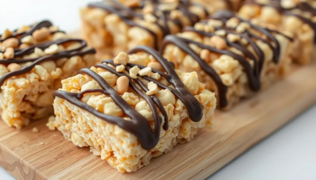Satisfy your sweet tooth with our top-rated chocolate peanut butter rice krispie treats recipe.