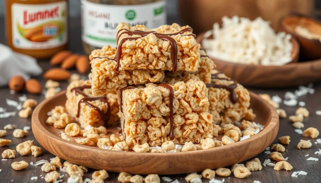 vegan rice crispy treats,dairy free rice krispie treats,are rice krispies vegan,vegan rice krispie treat recipe,rice crispy treats vegetarian