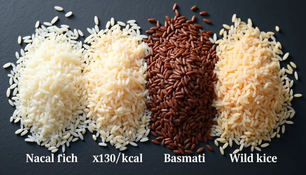 ong-grain white, brown, basmati, wild rice